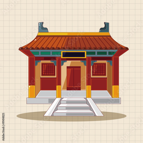Chinese building theme elements