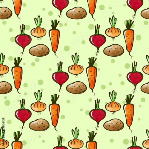 vegetables seamless pattern