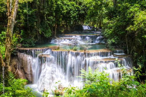 limestone waterfalls, Huay mae khamin