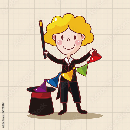 magician theme elements vector,eps