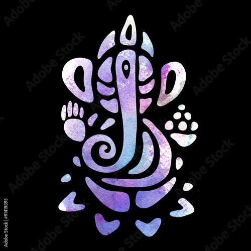 Ganapati. Hindu God Ganesha. photo