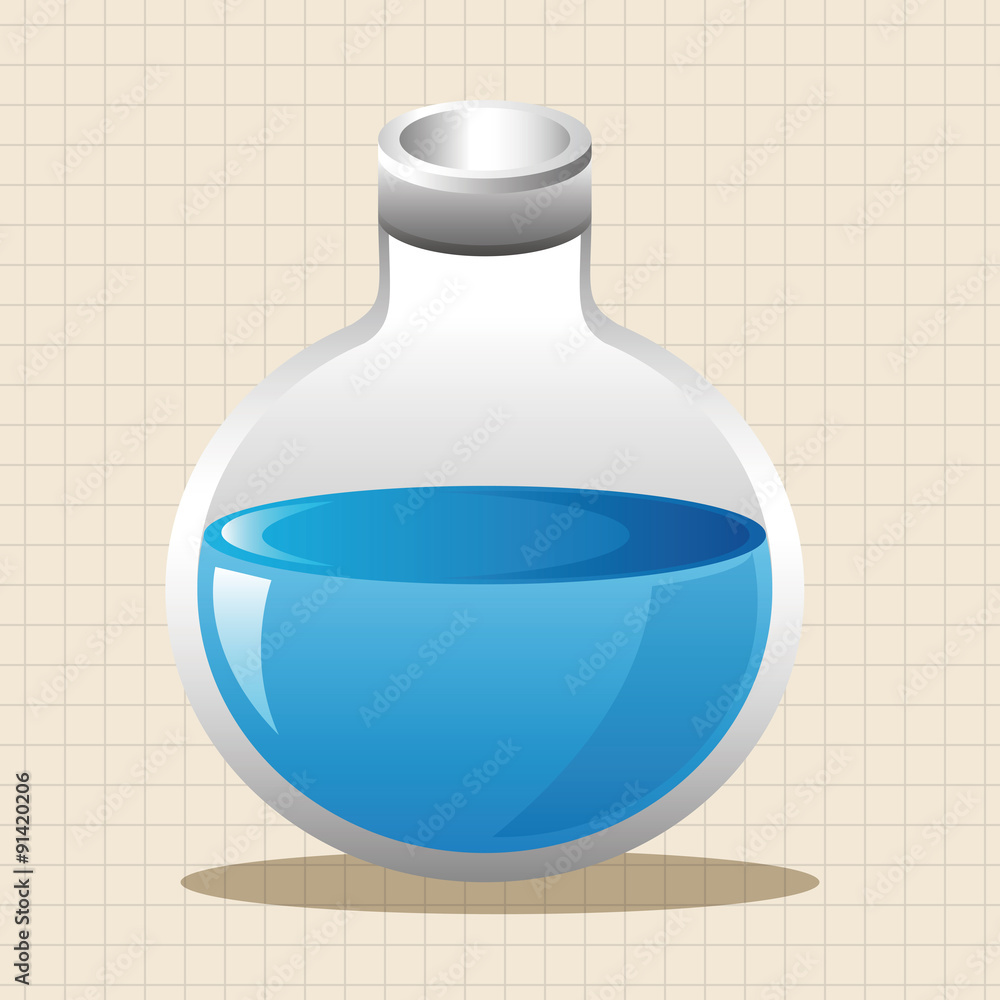Test tubes and beakers theme elements Test tubes and beakers theme elements