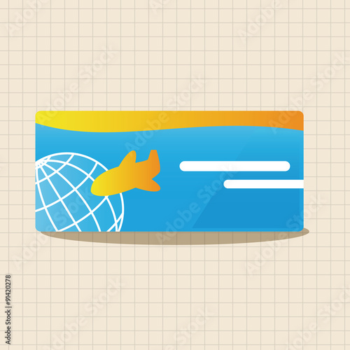 air ticket theme elements