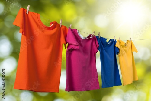 Colored T-Shirts.