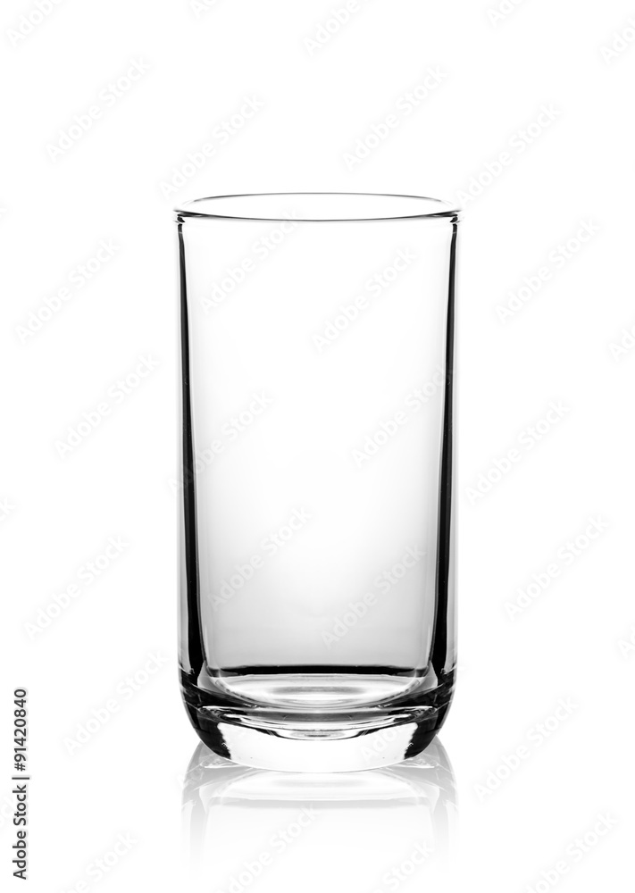 Empty glass isolated on a white background Empty glass isolated on a white background
