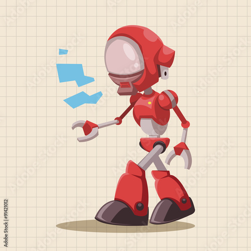 robot theme elements vector,eps