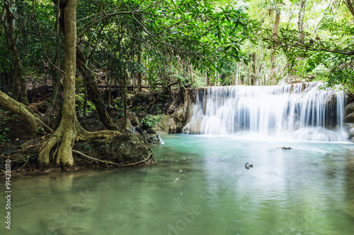 Fototapeta Naklejka Na Ścianę i Meble -  Deep forest waterfall in national park Thailand