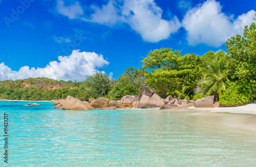Anse Lazio - Paradise beach in Seychelles, island Praslin © Simon Dannhauer