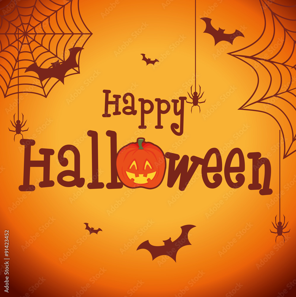 Happy halloween party festival card Happy halloween party festival card