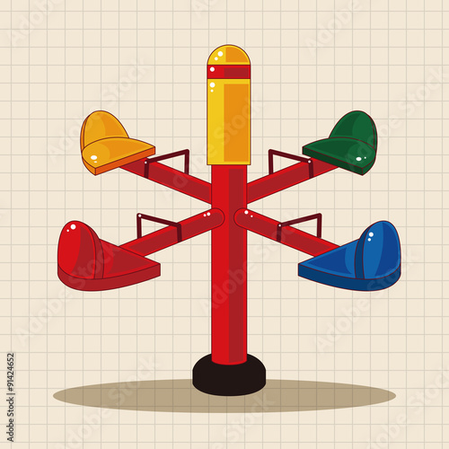 Amusement park facilities theme elements