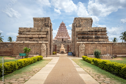 Ancient Hindu Shiva temple built in 11th century in Tamil Nadu, India