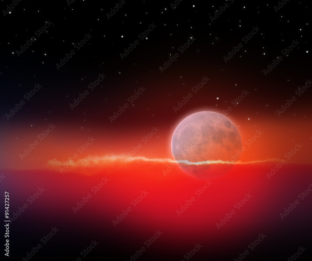 Obraz premium Vollmond