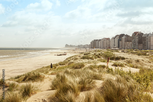Tableau sur toile Strand und Dünen in Knokke-Heist, Belgien
