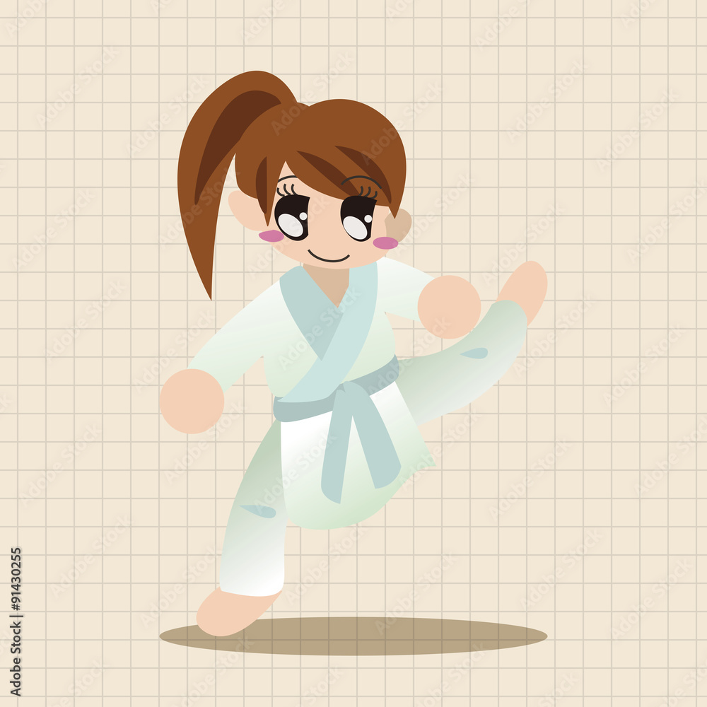 Taekwondo theme elements vector,eps Taekwondo theme elements vector,eps