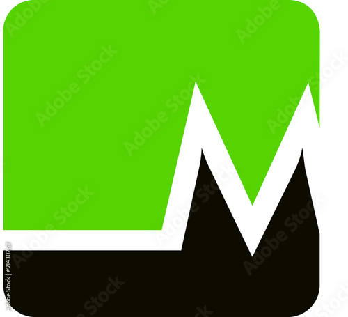 Icon - Logo M - Green - Black