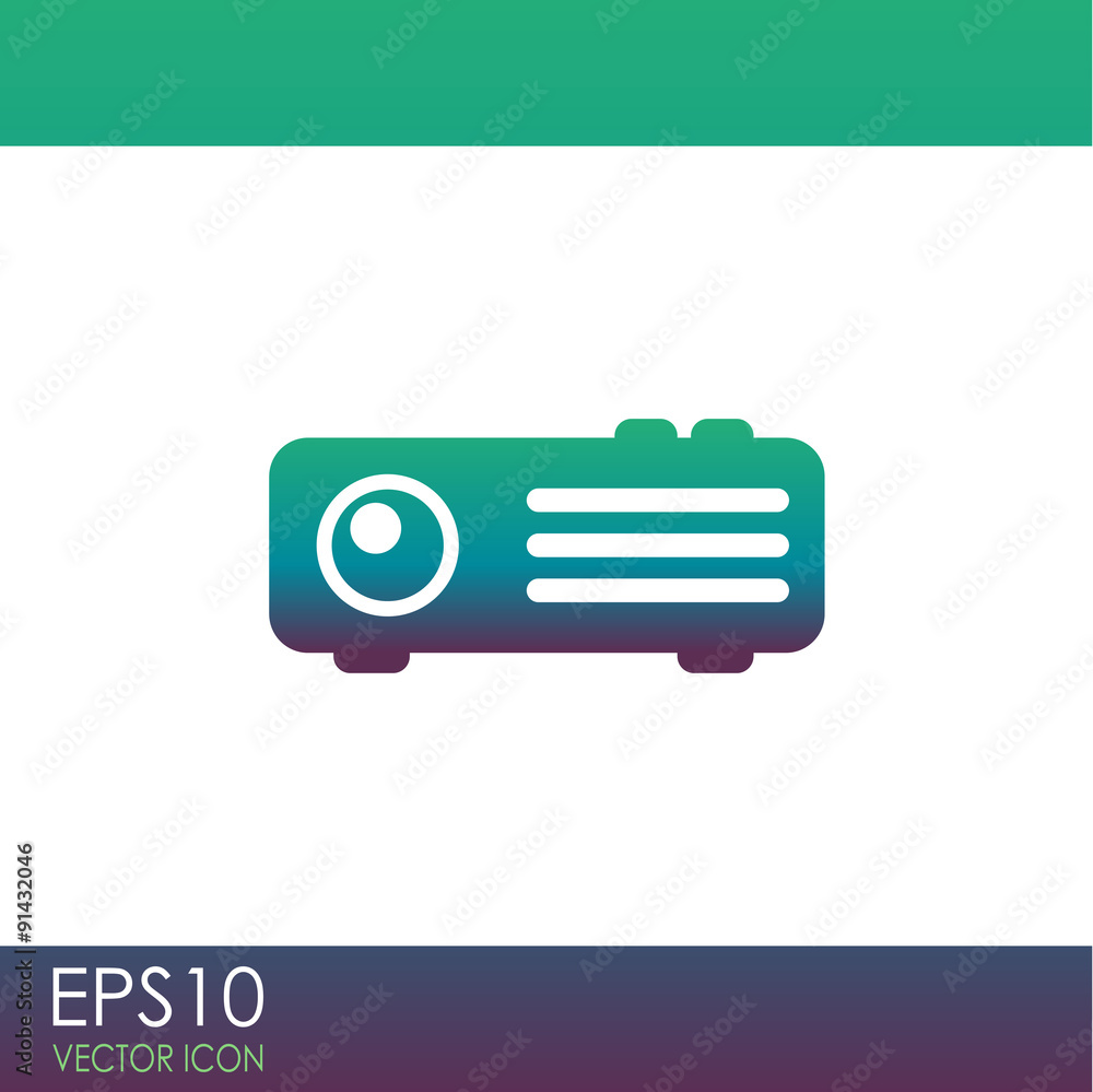 Projector vector icon. Projector vector icon.
