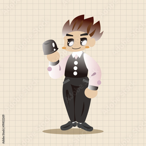 casino game dealer theme elements