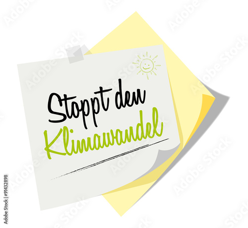 Post it | Notizzettel | Stoppt den Klimawandel