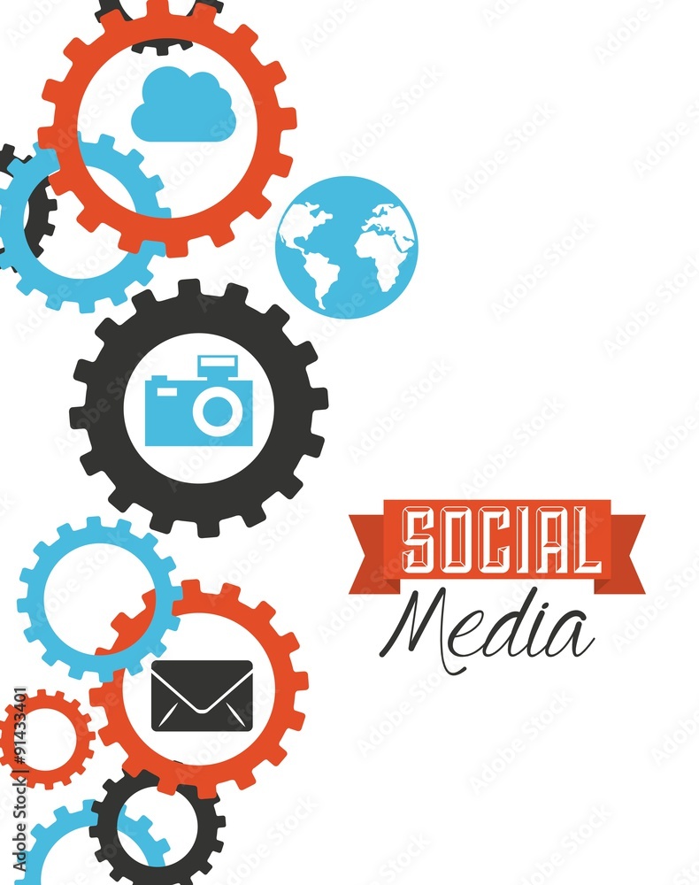 Obraz premium social media 