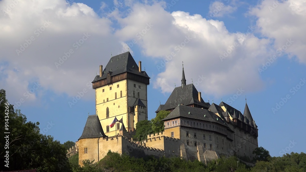 Karlstejn medieval Castle. Bohemia Karlstejn medieval Castle. Bohemia