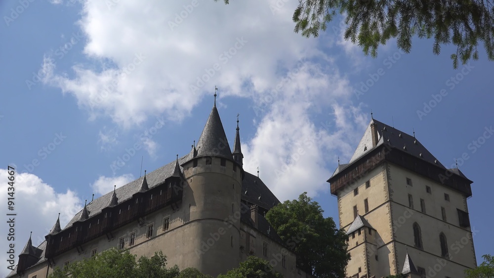 Karlstejn medieval Castle. Bohemia Karlstejn medieval Castle. Bohemia