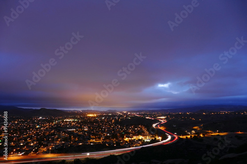 Cloudy Night in Suburban Si...