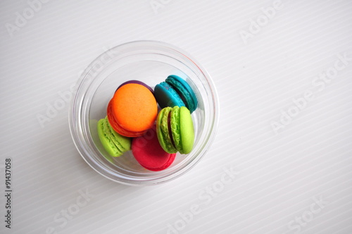 Macaroon in Plastic cup