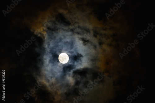 moon in the cloud