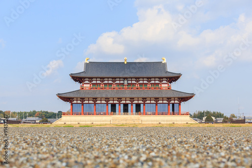 Daigokuden Hall of Heijo Palace in Nara