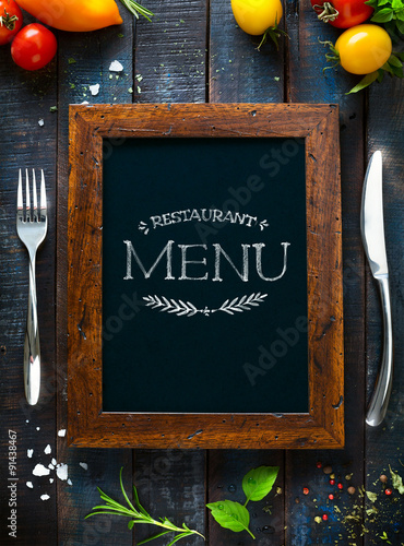 Cafe menu restaurant brochure. Food design template