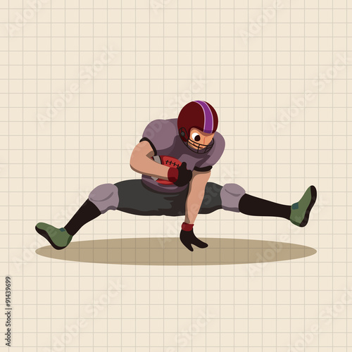 football player theme elements vector,eps