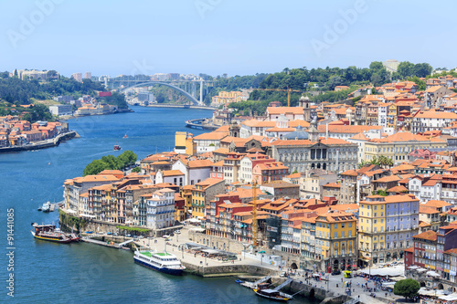 Fototapeta Naklejka Na Ścianę i Meble -  Porto, view of the city and Douro's river.