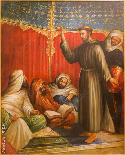 Foto Cordoba - St. Francis of Assisi before sultan - Capuchins church