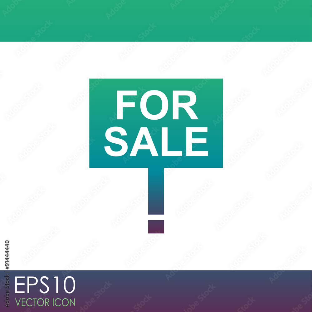 Fototapeta premium For sale vector icon.