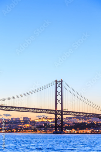Lisbon cityscape and the 25 de Abril Bridge © pigprox