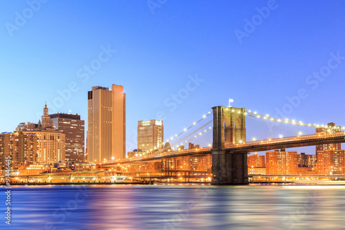 Brooklyn view of Manhattan, New York City.