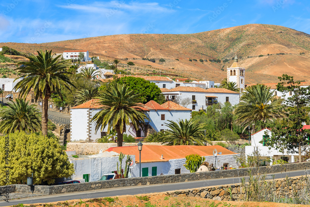 View of Betancuria village and famous cathedral Santa Maria, Fuerteventura, Canary Islands, Spain View of Betancuria village and famous cathedral Santa Maria, Fuerteventura, Canary Islands, Spain