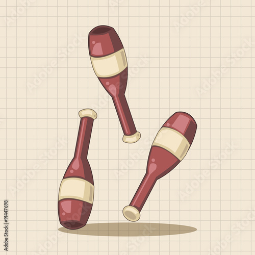 circus props theme elements vector,eps