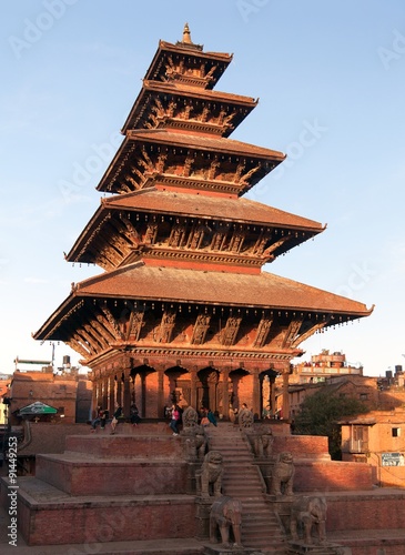  Nyatapola Pagoda on Taumadhi Square in Bhaktapur photo