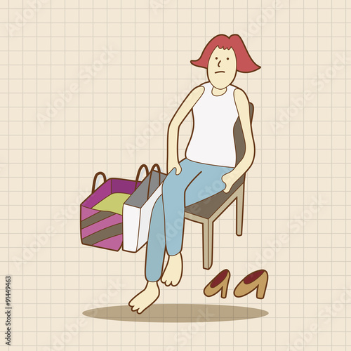 shopper theme elemets vector,eps