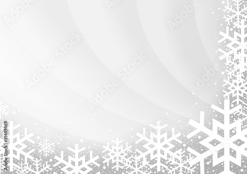 Gray Xmas Background with S...
