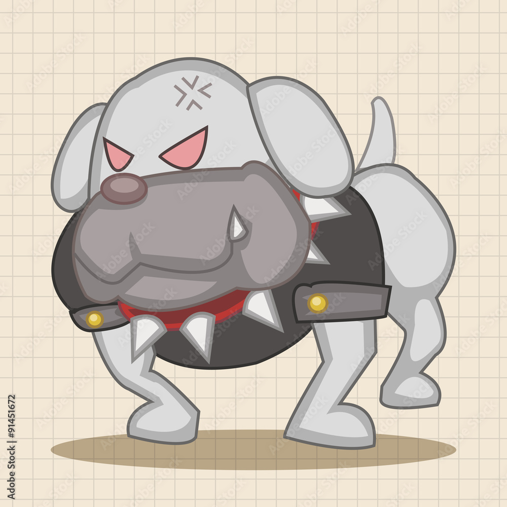 Obraz premium animal dog cartoon theme elements