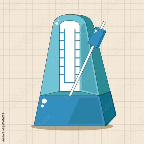 music Metronome theme elements vector,eps