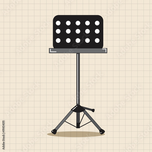 Music stand theme elements vector,eps