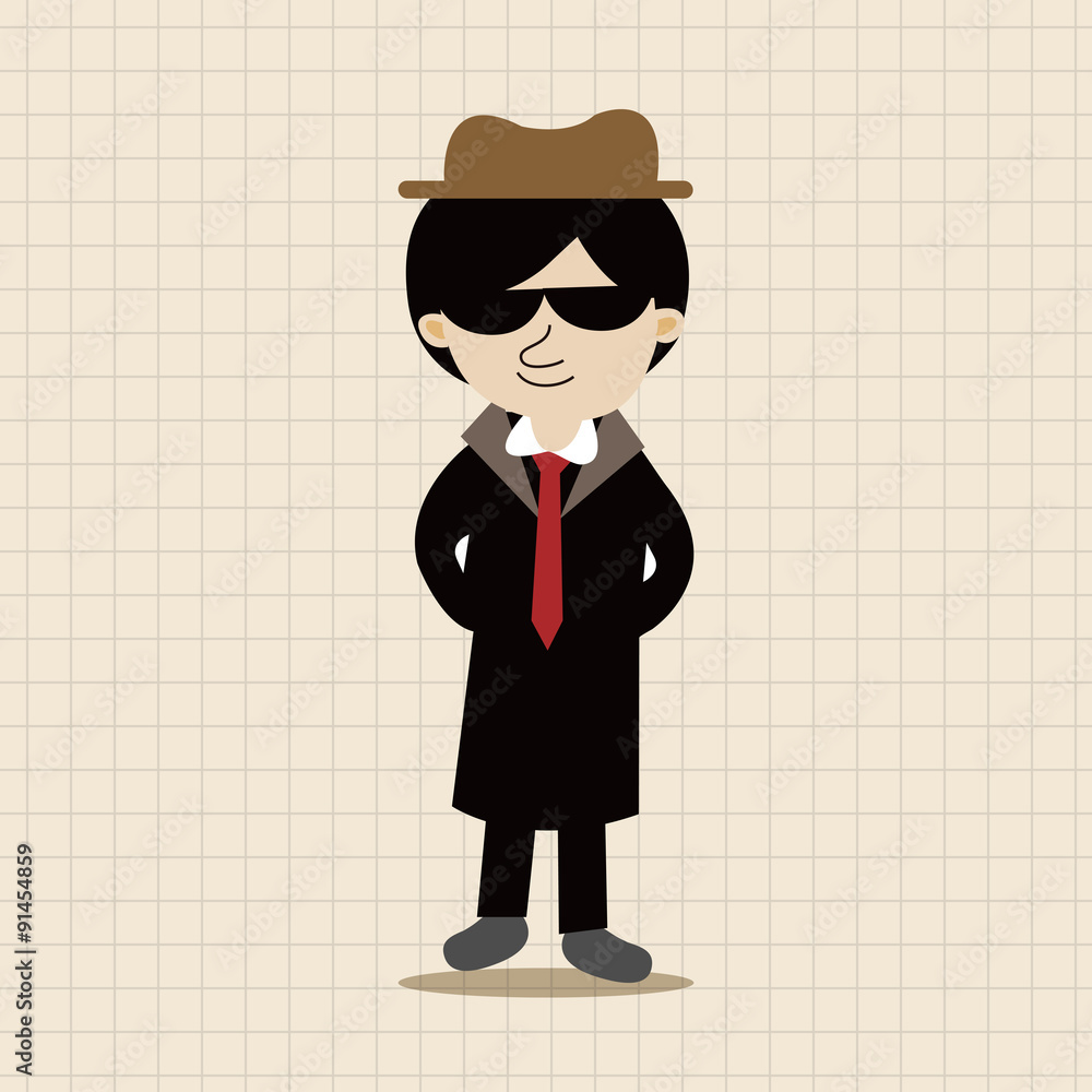 mafia theme elements vector,eps
