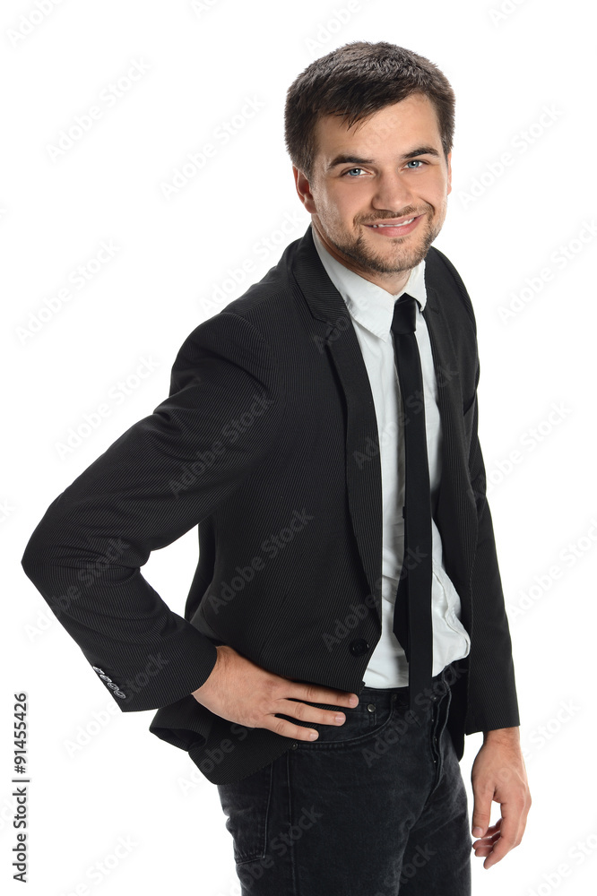 Young Businessman Smiling Young Businessman Smiling