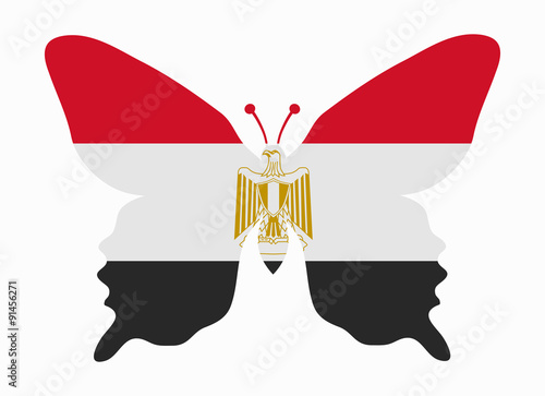 egypt flag butterfly