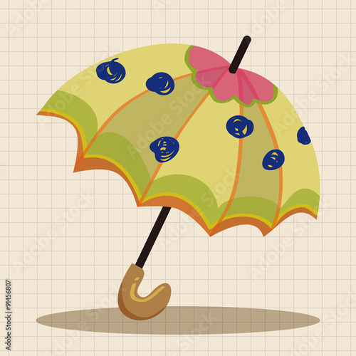 Umbrella theme elemets vector,eps
