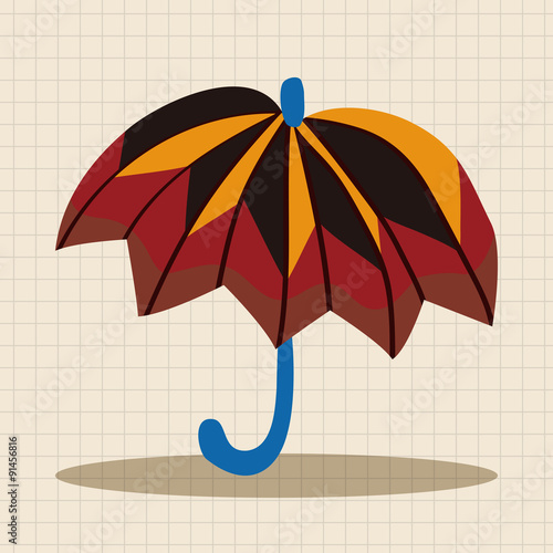 Umbrella theme elemets vector,eps