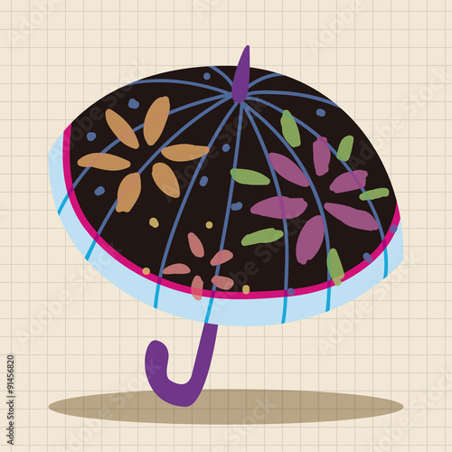 Umbrella theme elemets vector,eps